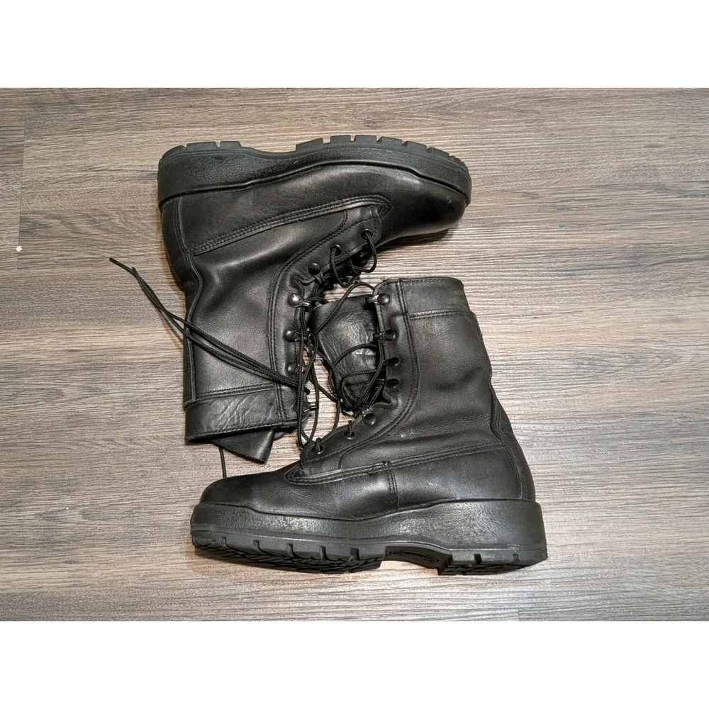 BELLEVILLE‎ F360ST Black Leather Military Combat Boots Size 7.0 W